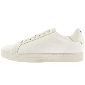 Emporio Armani Logo Trainers Off White