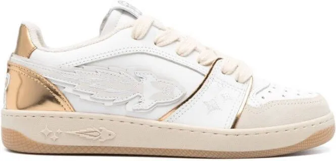 Enterprise Japan EJ Egg Rocket leather sneakers White