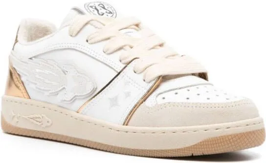 Enterprise Japan EJ Egg Rocket leather sneakers White