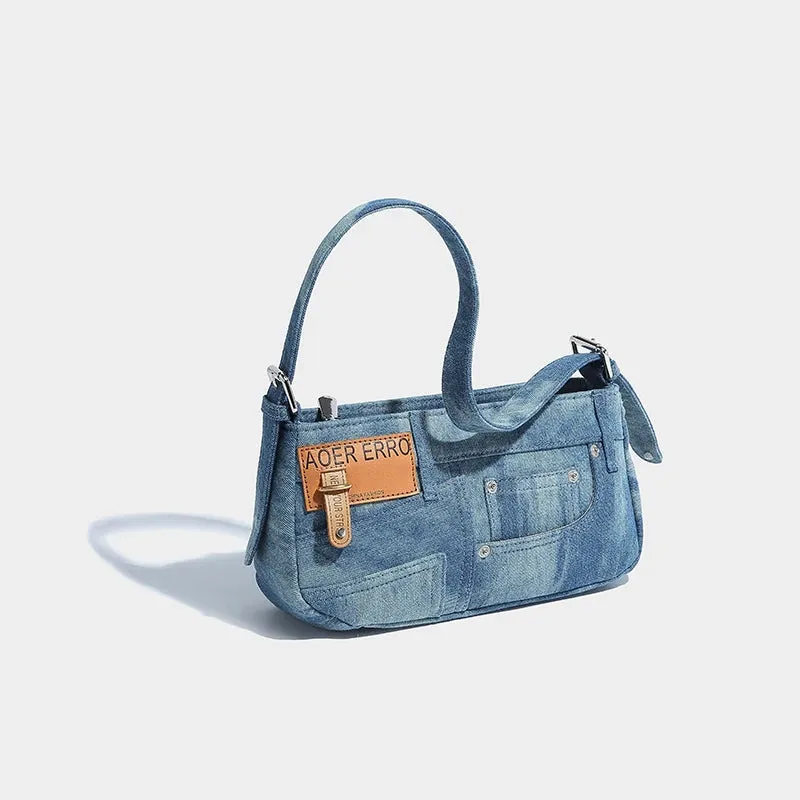 Erro Denim Shoulder Bag