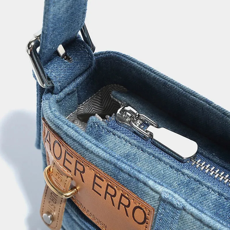 Erro Denim Shoulder Bag