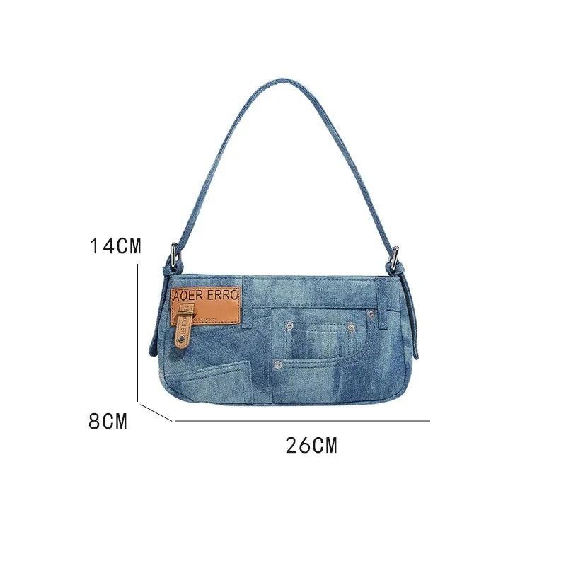 Erro Denim Shoulder Bag