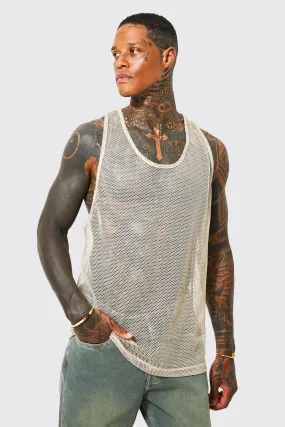 Extreme Drop Armhole Racerback Stringer Vest