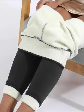 Female Thermal Leggings Thick Tights Women Stretchy