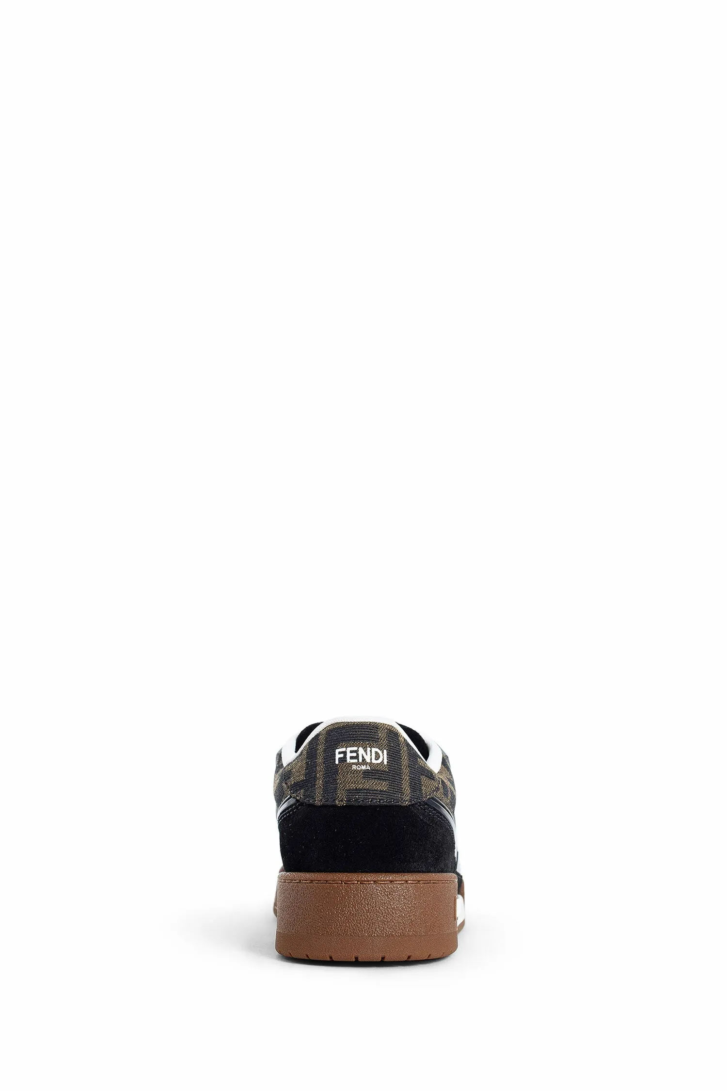 fendi fendi match suede and canvas sneakers