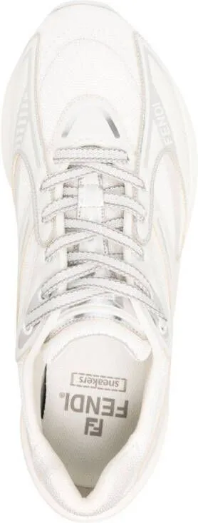 FENDI First 1 panelled sneakers White