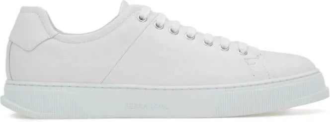 Ferragamo lace-up leather sneakers White