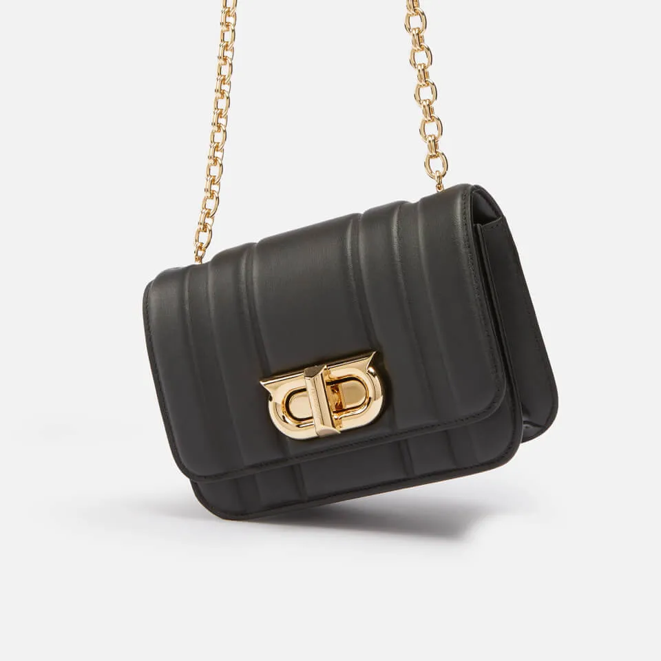 Ferragamo Mini Gancini Quilted Leather Shoulder Bag | Coggles