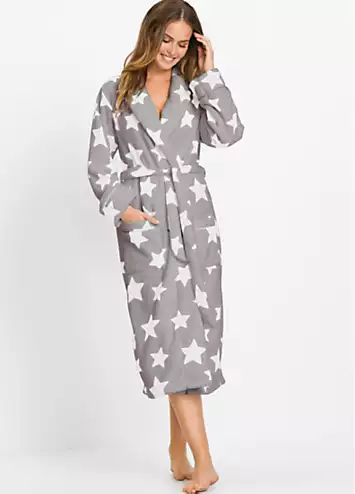 Fleece Dressing Gown by bonprix | Look Again