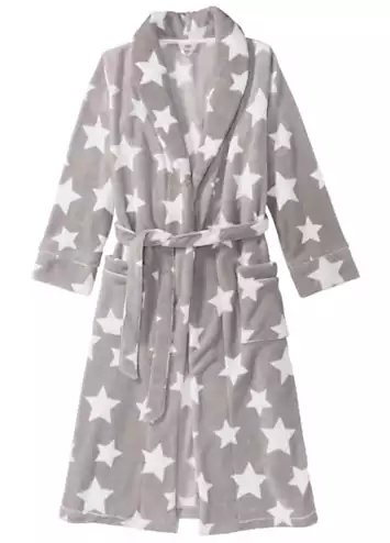 Fleece Dressing Gown by bonprix | Look Again