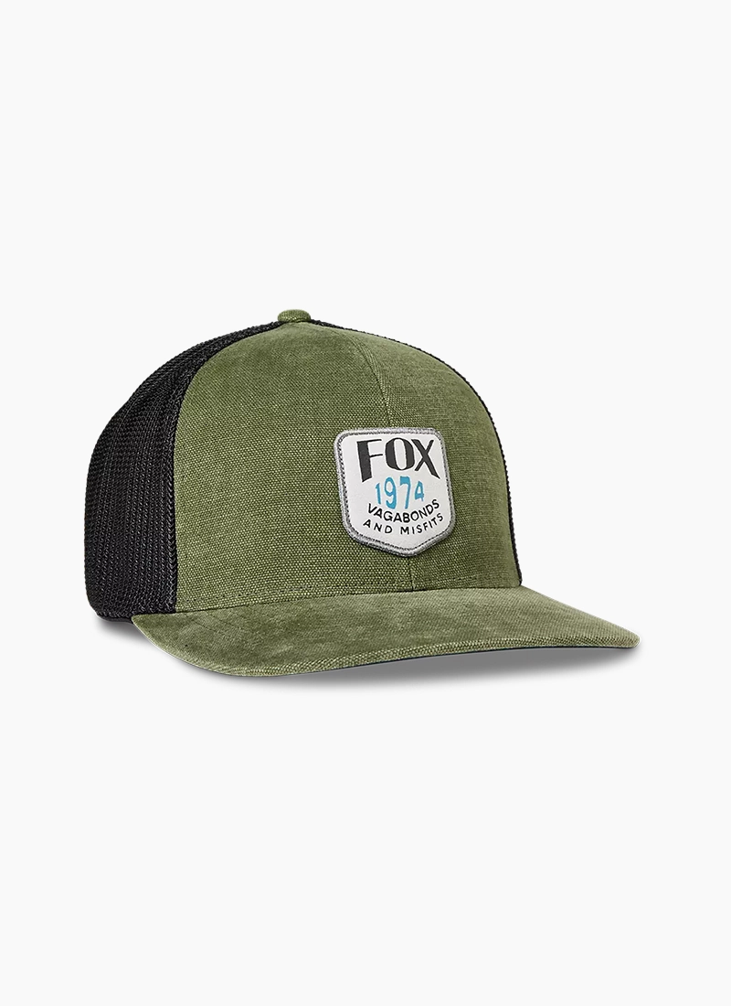 Fox Predominant Mesh Flexfit Hat - Olive Green