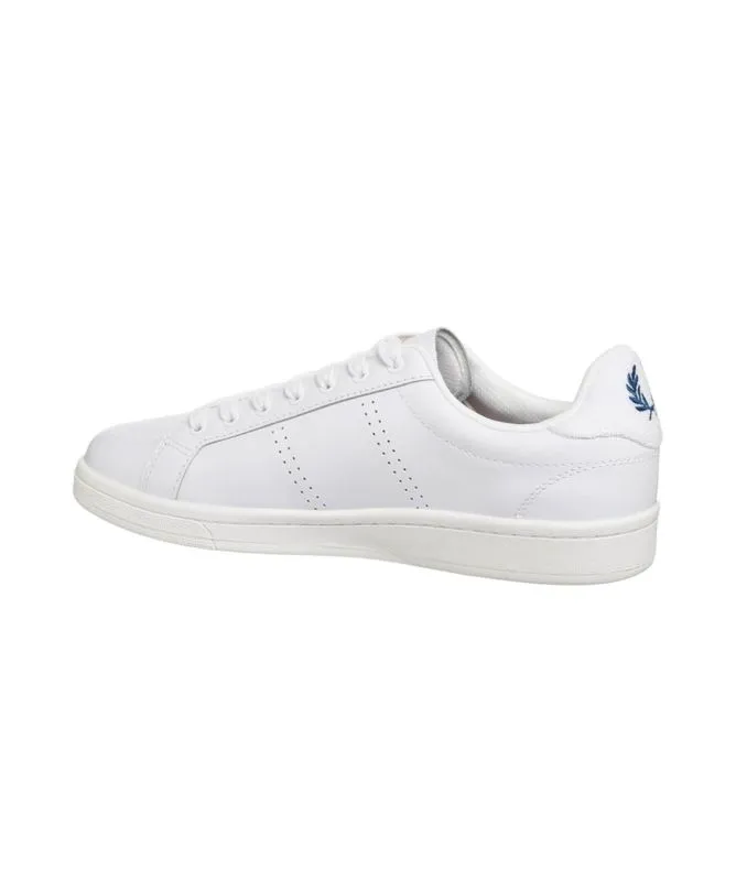 Fred Perry B721 Mens Leather Trainers | White - B6333