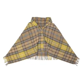 Fringe Womens Jacket Yellow Plaid M