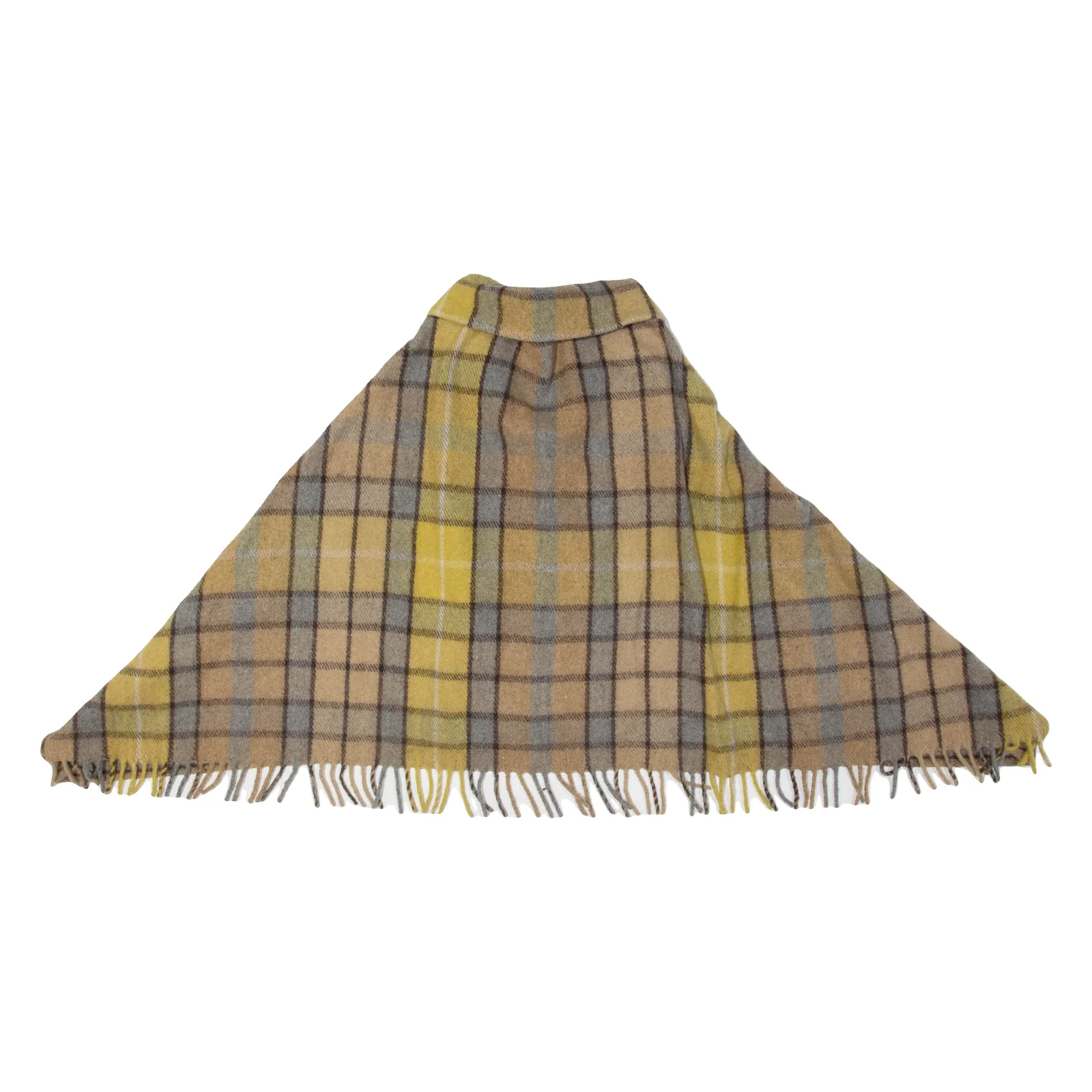 Fringe Womens Jacket Yellow Plaid M