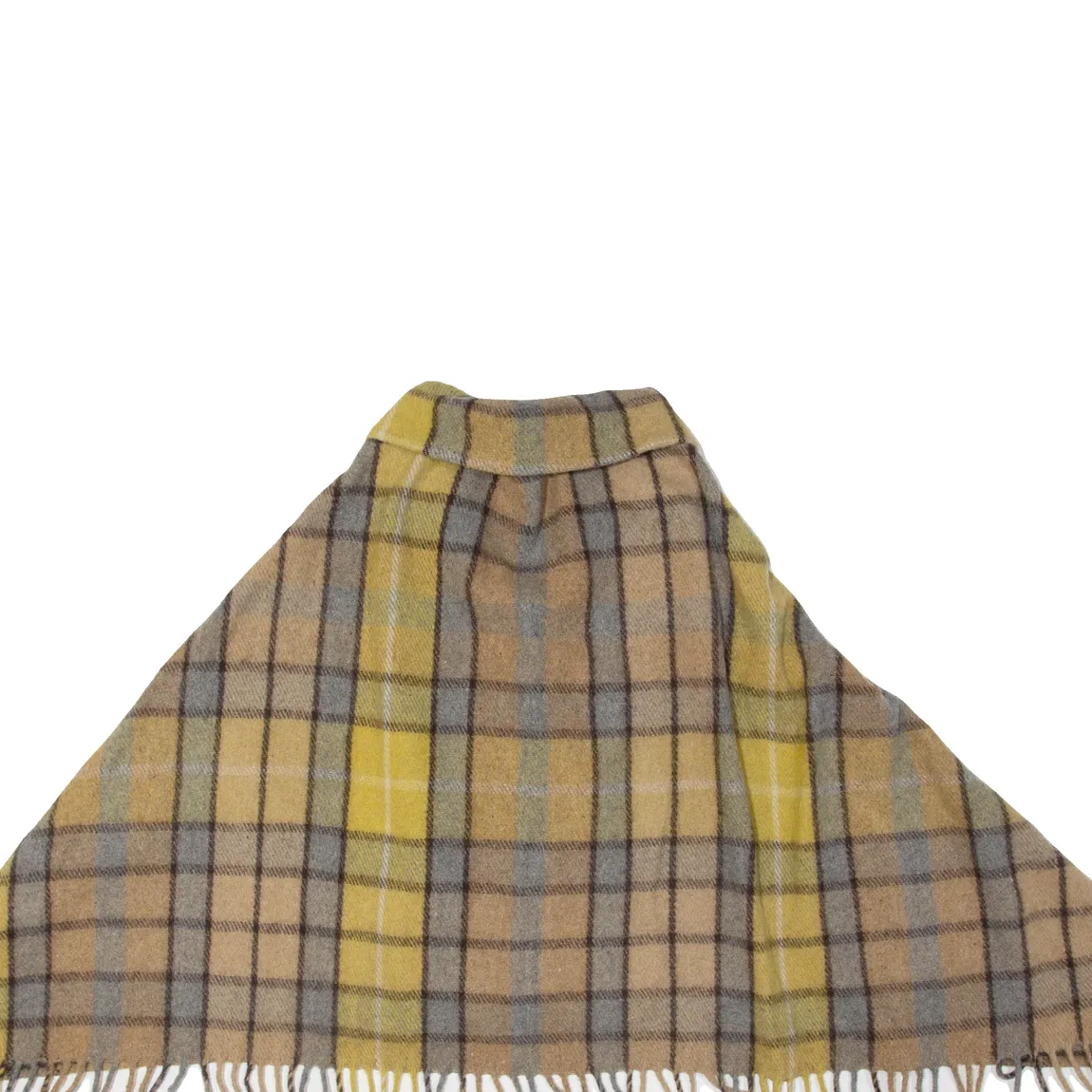 Fringe Womens Jacket Yellow Plaid M