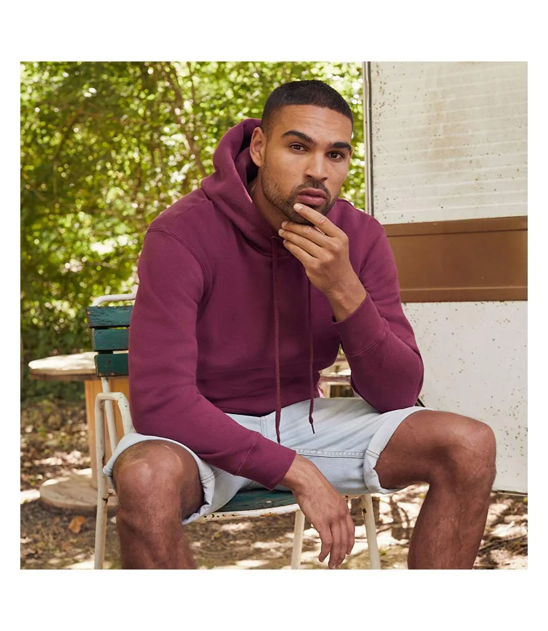 Fruit Of The Loom Mens Premium 70/30 Hooded Sweatshirt / Hoodie (Burgundy) - UTRW3163