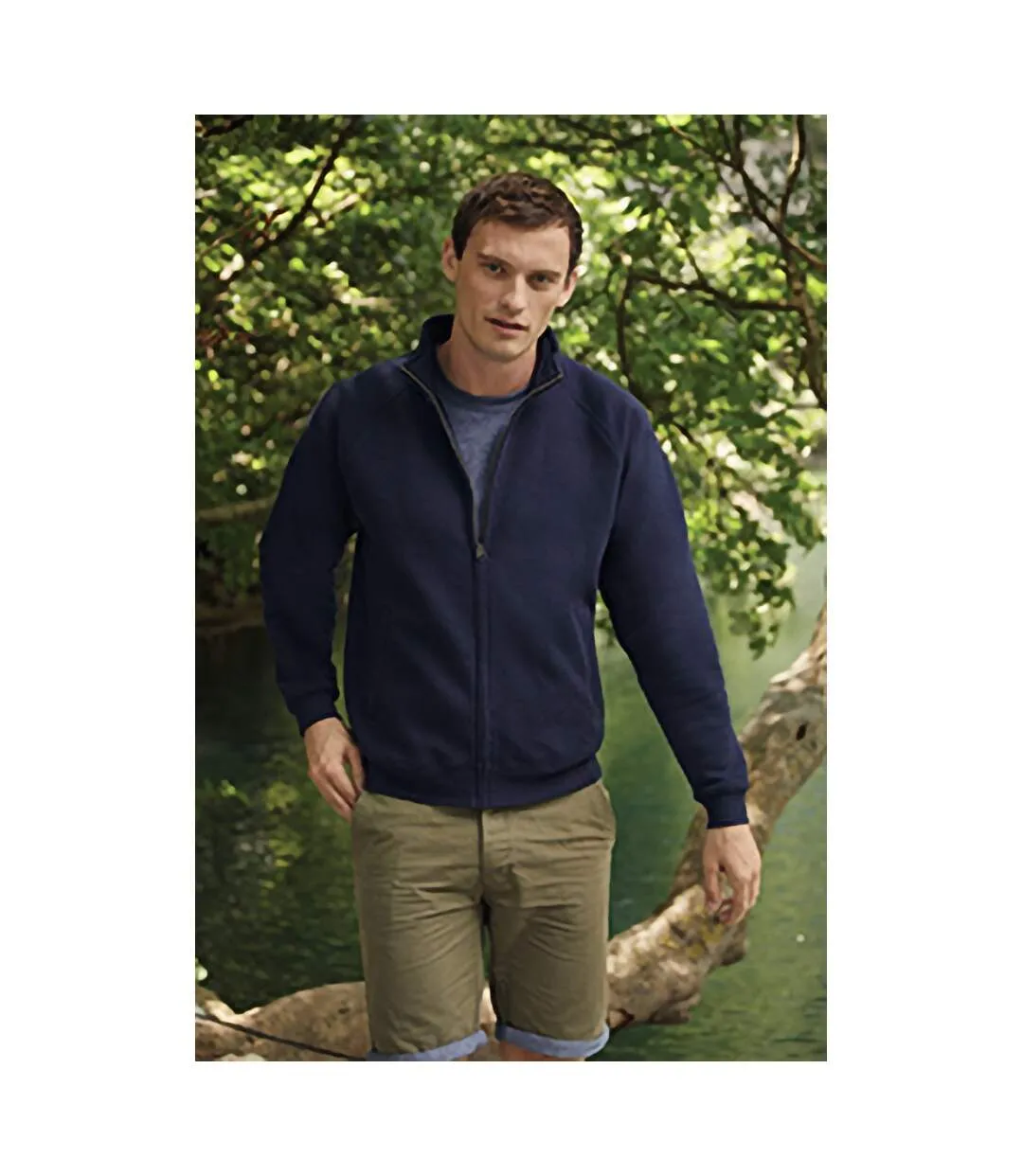 Fruit Of The Loom Mens Sweat Jacket (Deep Navy) - UTBC370