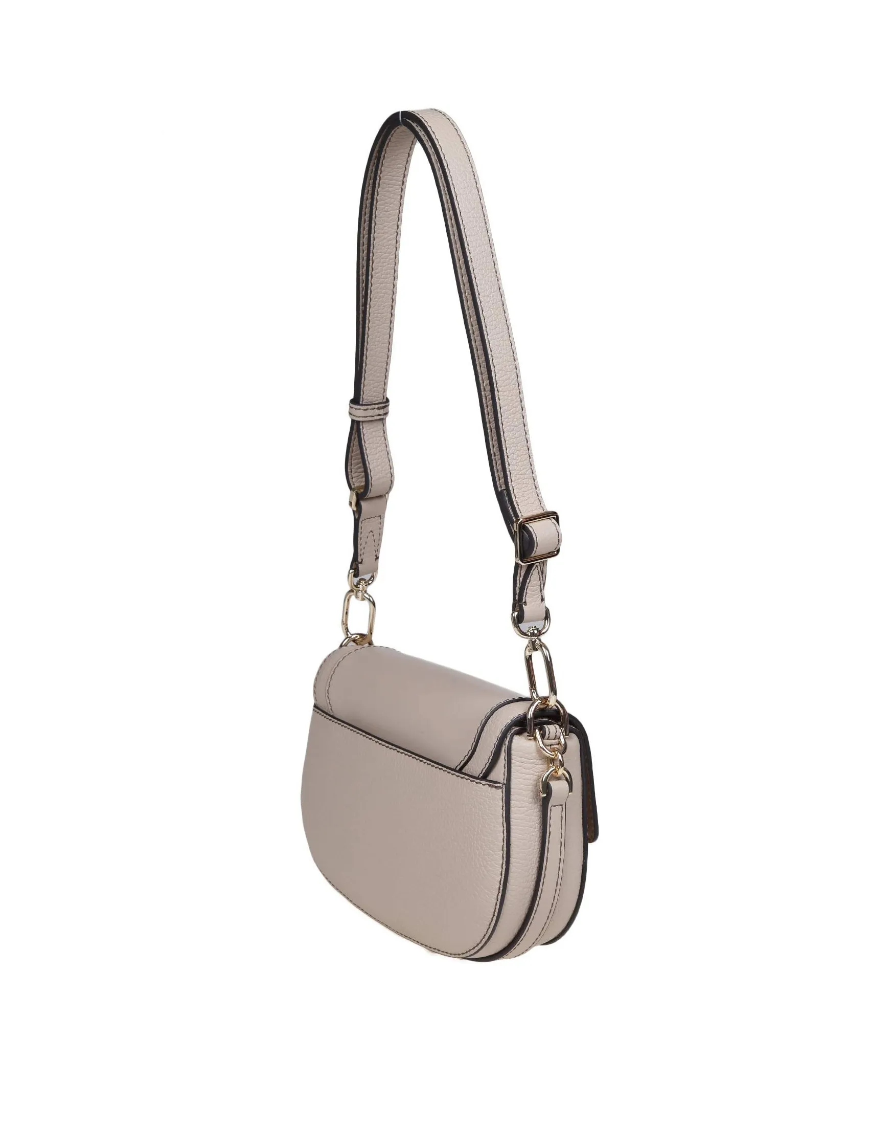 FURLA CLUB SHOULDER BAG IN WHEAT COLOR LEATHER