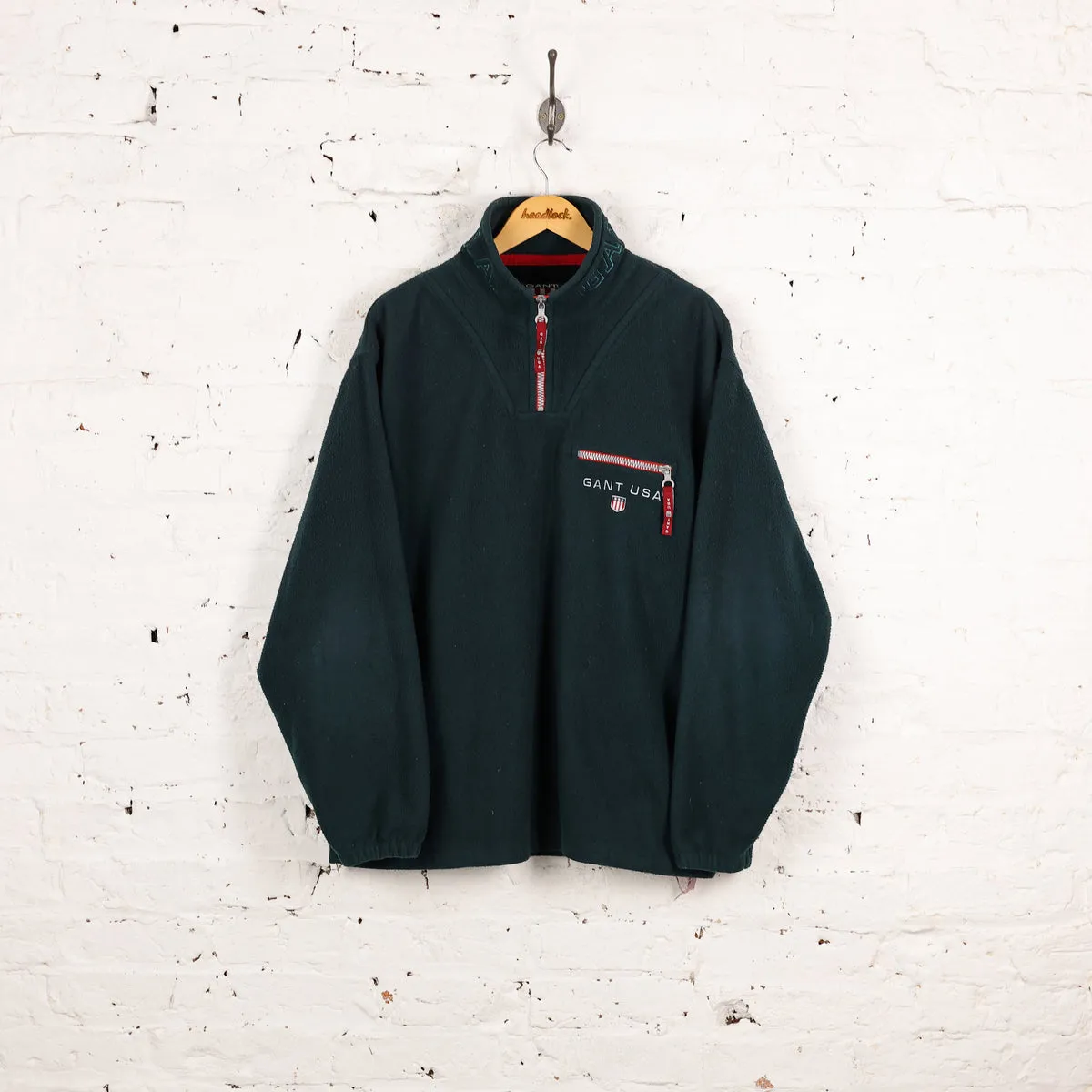 Gant USA 90S Fleece - Green - L