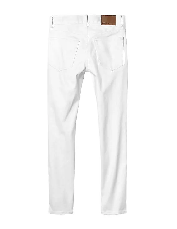 GAP Boys White High Stretch Stain Resistant Slim Jeans