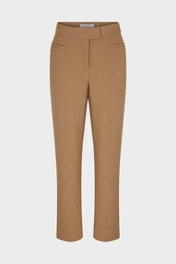 Gerard Darel ECATERINA BEIGE 7/8 STRAIGHT TROUSERS