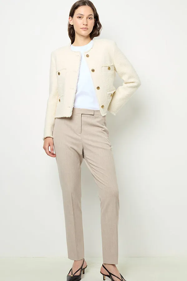 Gerard Darel NALA SAND ELASTICATED SLIM FIT TROUSERS