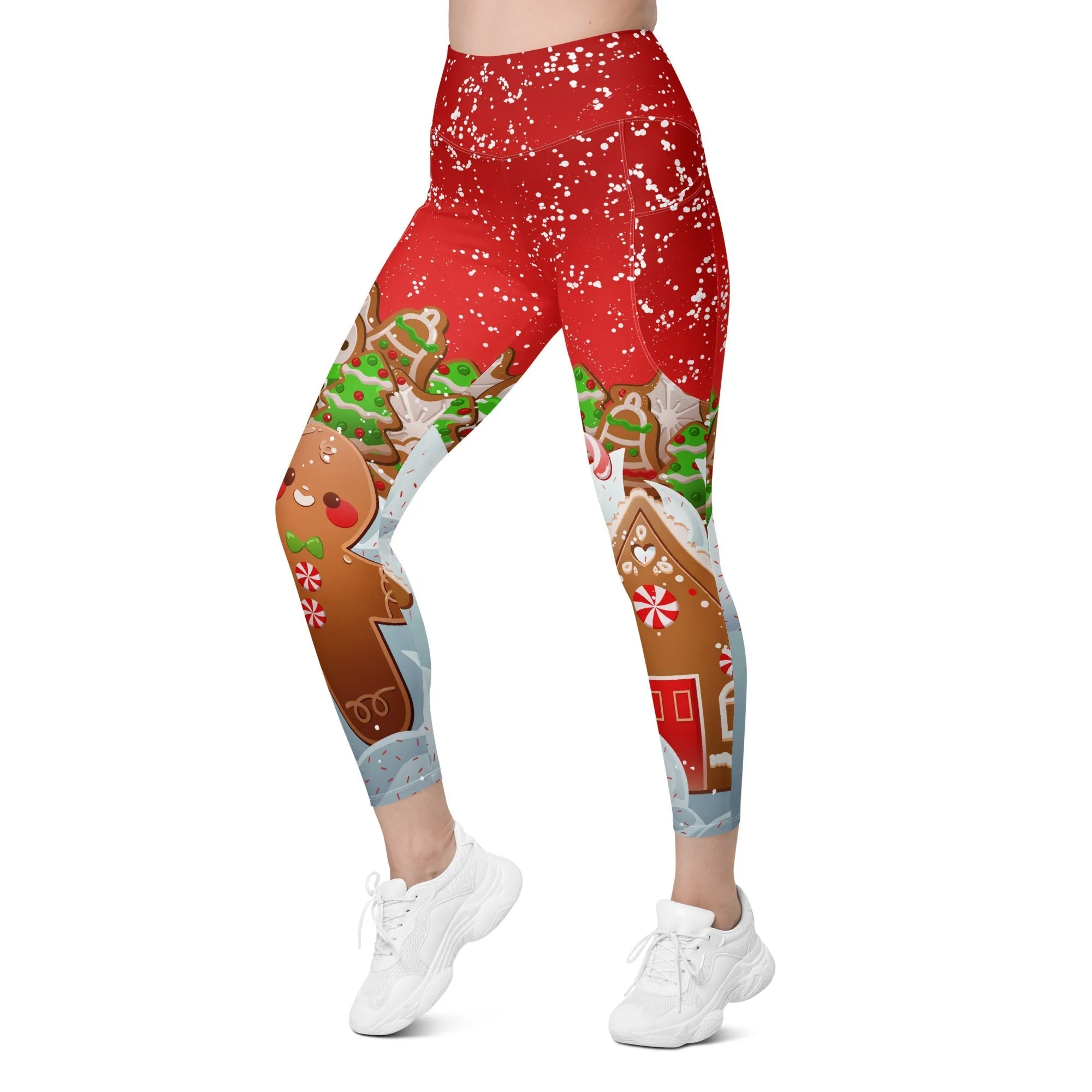 Gingerbread Man Leggings With Pockets