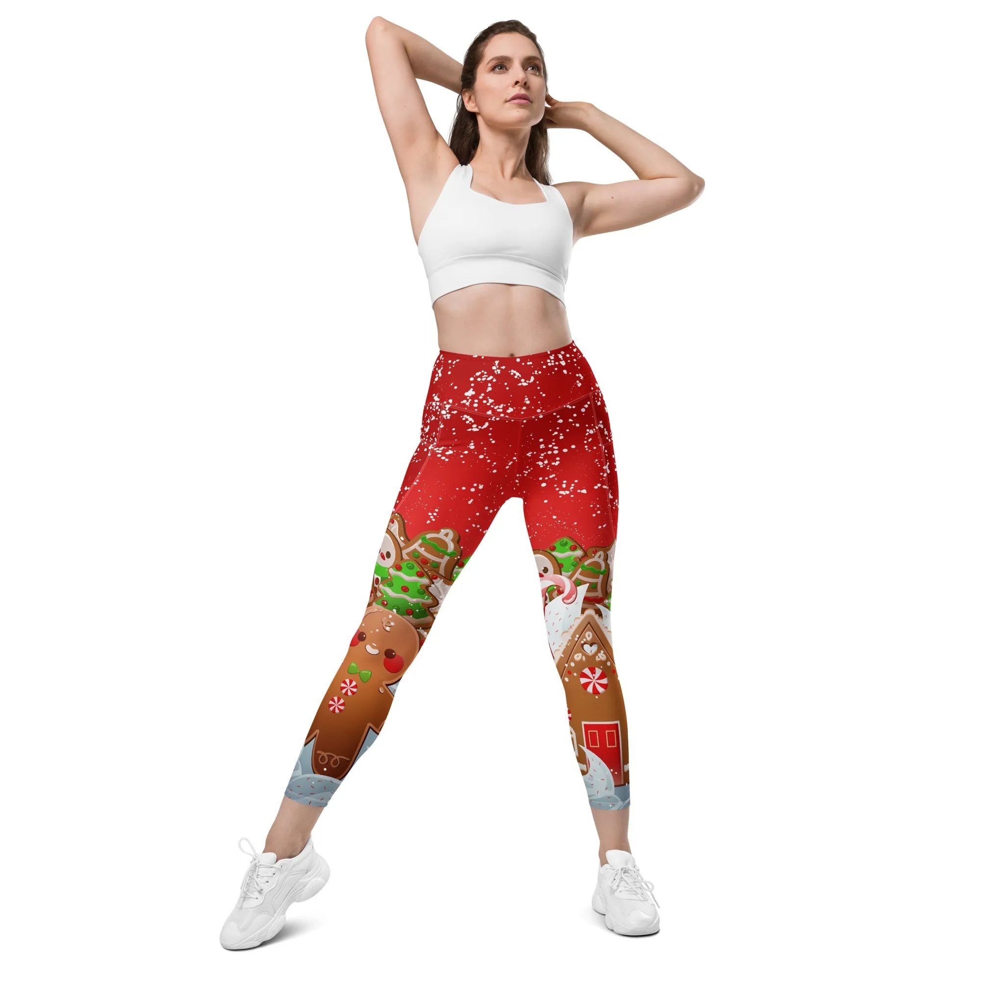 Gingerbread Man Leggings With Pockets