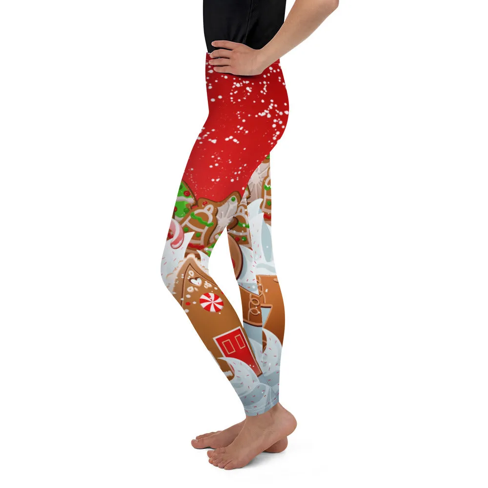 Gingerbread Man Youth Leggings