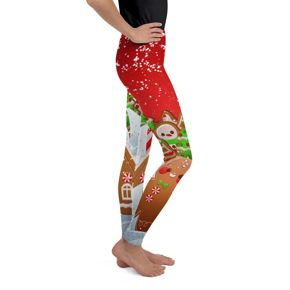 Gingerbread Man Youth Leggings