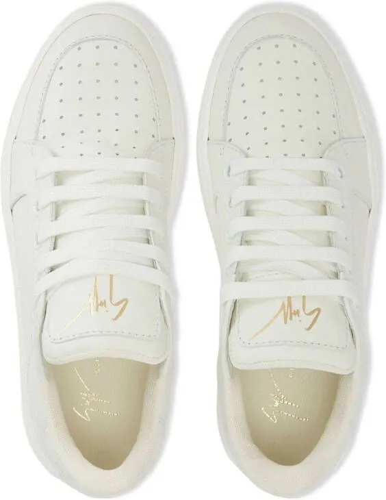 Giuseppe Zanotti low-top perforated sneakers White