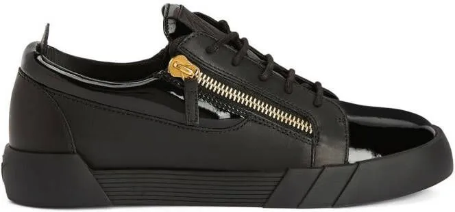 Giuseppe Zanotti panelled low-top sneakers Black