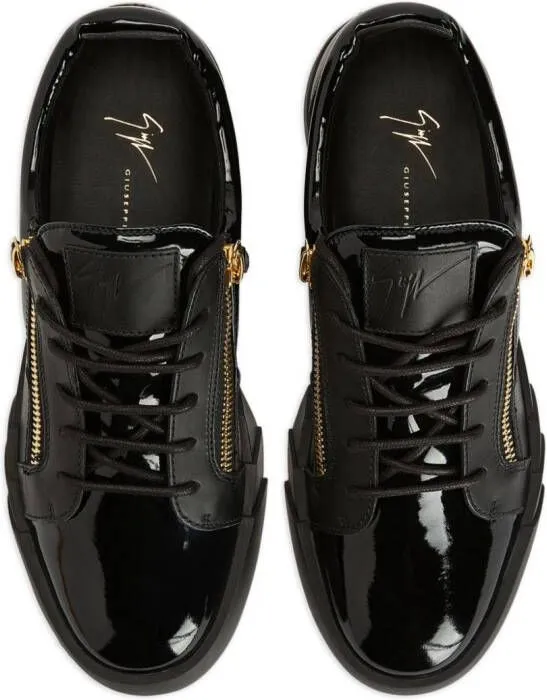 Giuseppe Zanotti panelled low-top sneakers Black