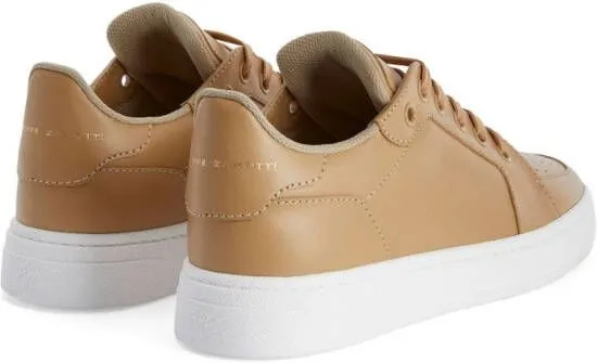 Giuseppe Zanotti perforated leather sneakers Neutrals