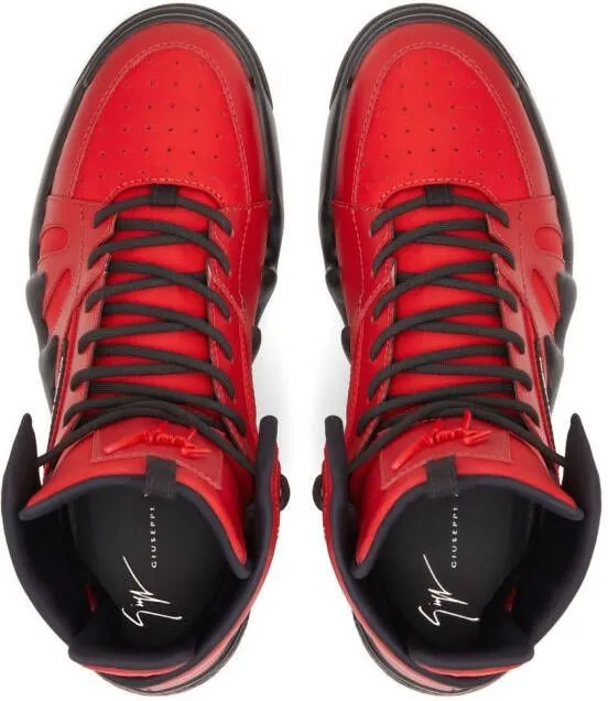 Giuseppe Zanotti Talon high-top sneakers Red