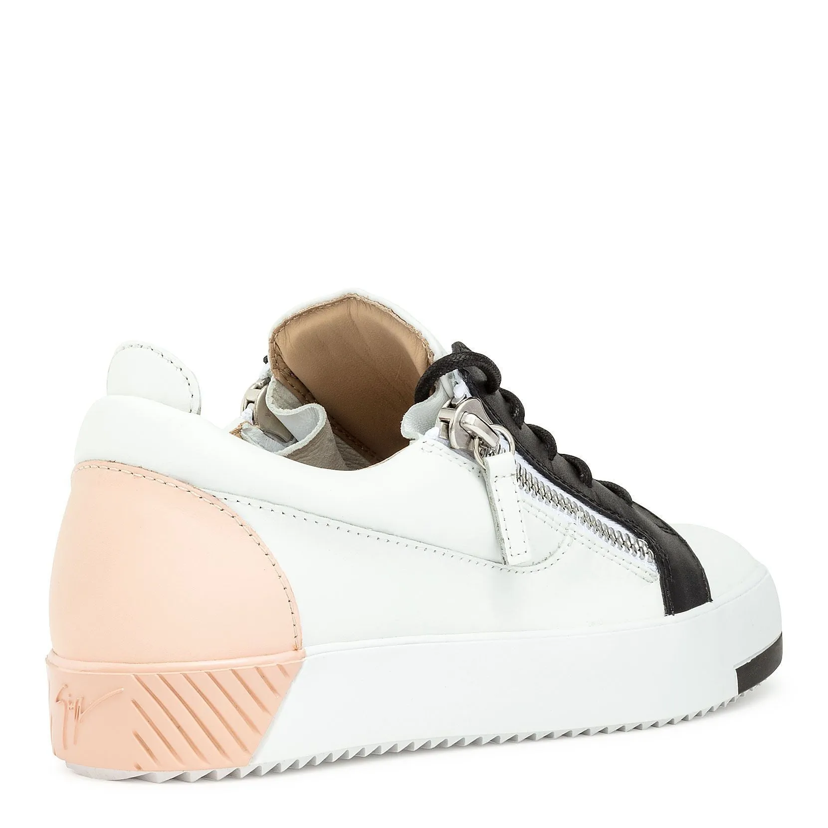 Giuseppe Zanotti White black nude sneakers