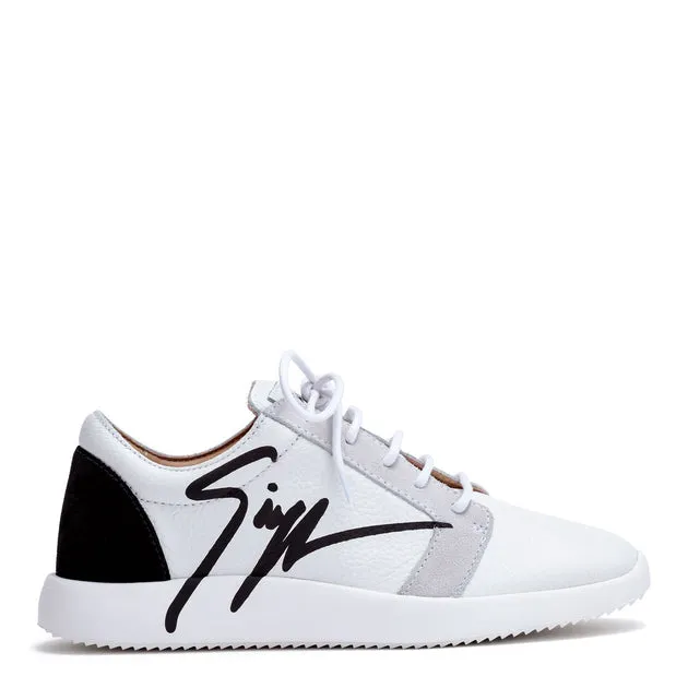 Giuseppe Zanotti White leather logo sneakers