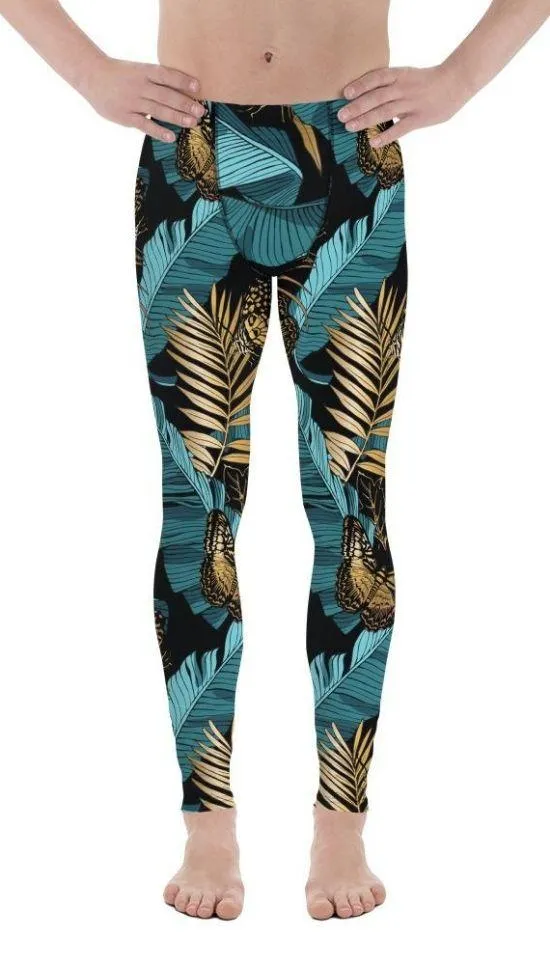 Golden Butterflies Men's Leggings