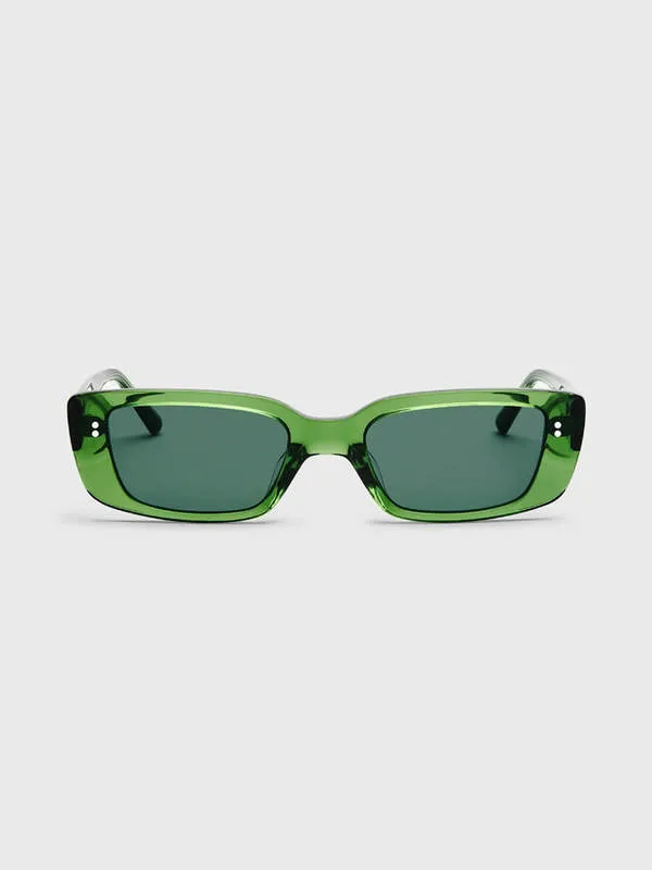 Grace Sunglasses - Green/Crystal