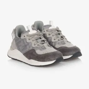 Grey FF Logo Trainers