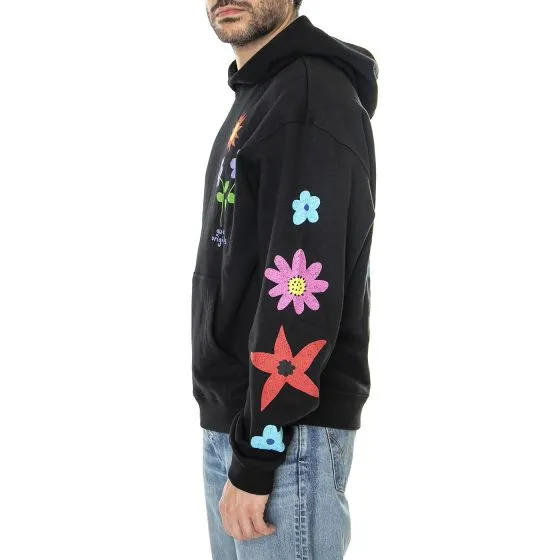 GUESS ORIGINALS M' Go Earthy Day Sunshine Hoodie Jet Black A996