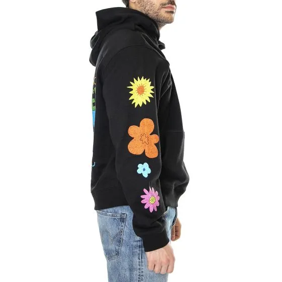 GUESS ORIGINALS M' Go Earthy Day Sunshine Hoodie Jet Black A996