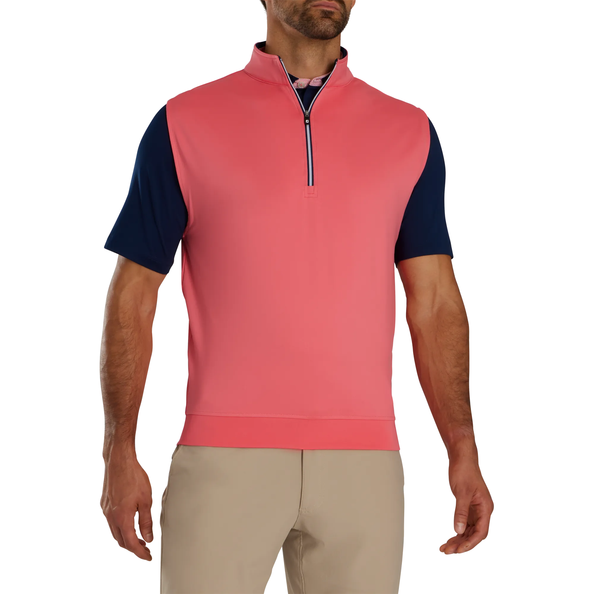 Half-Zip Jersey Vest-Previous Season Style