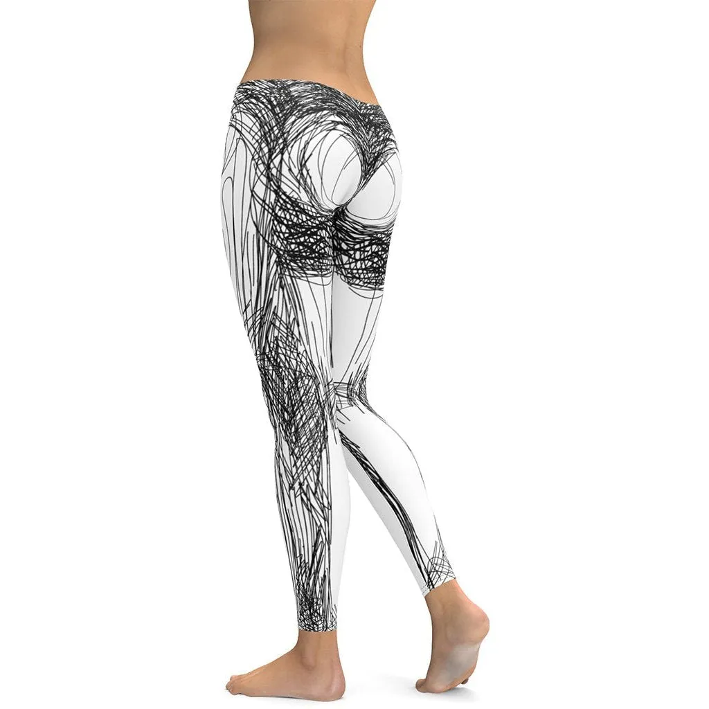 Hand Drawn Leggings