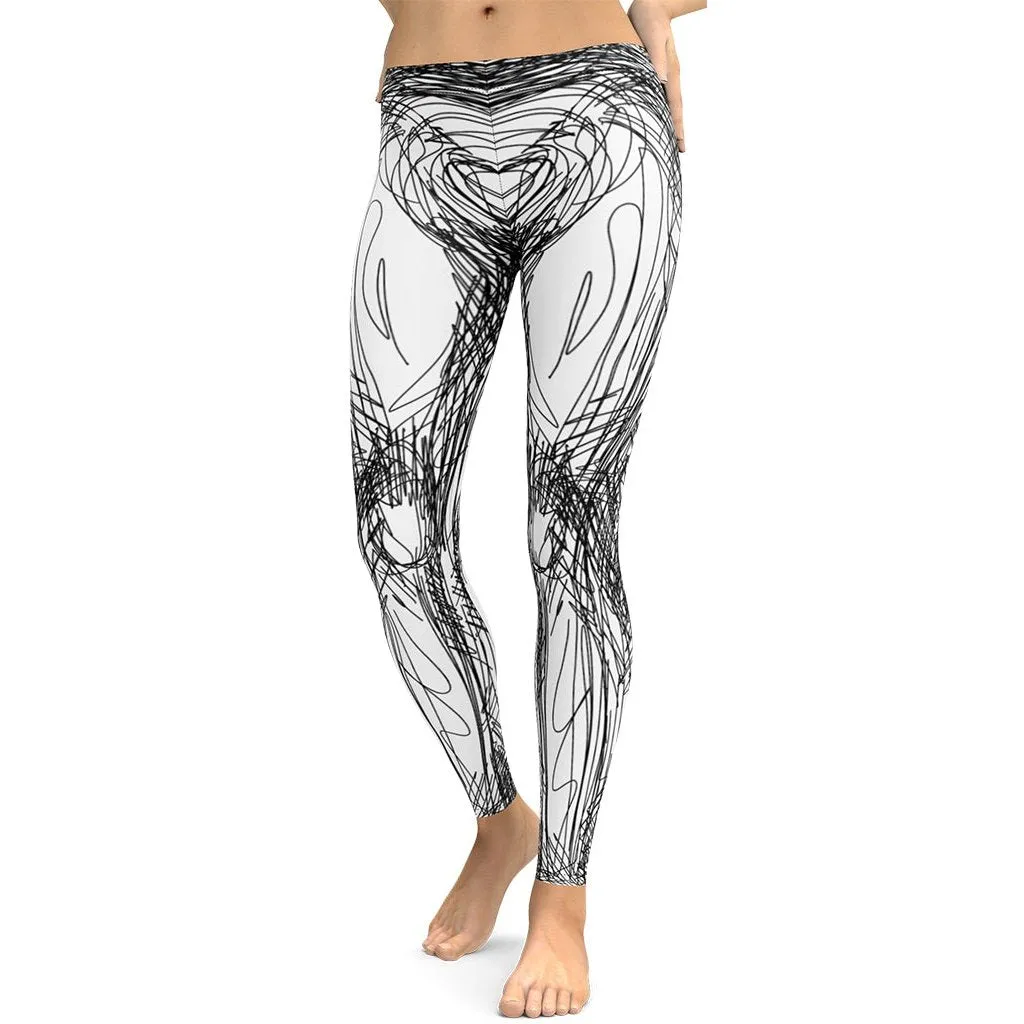 Hand Drawn Leggings