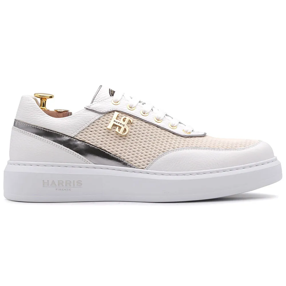 Harris Firenze 1913 Suede / Calfskin Sneakers White