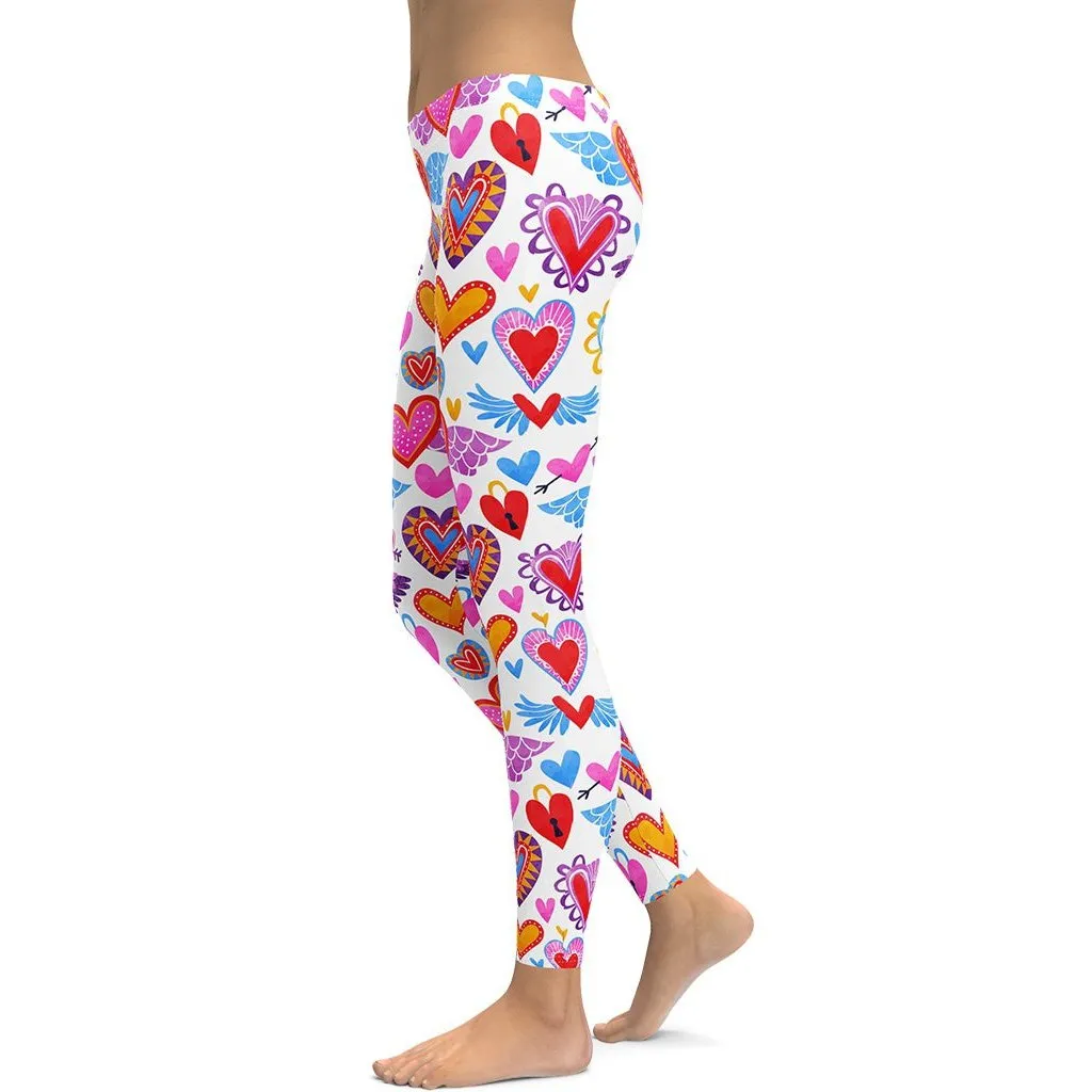 Heart Pattern Leggings