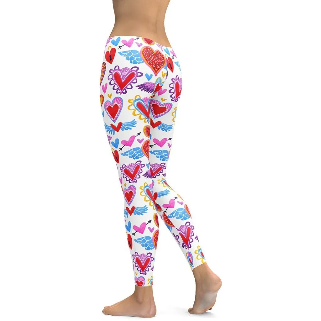 Heart Pattern Leggings