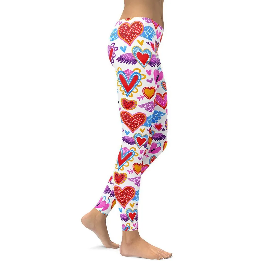 Heart Pattern Leggings