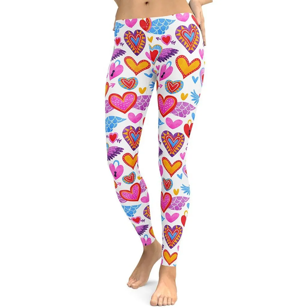 Heart Pattern Leggings